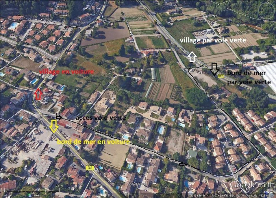 Appart Dans Maison 2 Km De La Plage Villeneuve-Loubet Esterno foto